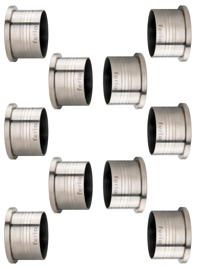 Ferio Curtain Brackets Set of 10 Parda Holder Artistic Curtain Holders Heavy Duty Stainless Steel Material Wall to Wall Brackets for Curtain Rod Holder Hook for Window Accessories (Pack of 10) - Image 1